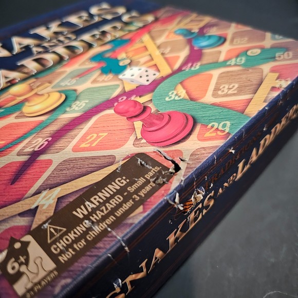 Traditions Snakes and Ladders Board Game Complete - Picture 5 of 5